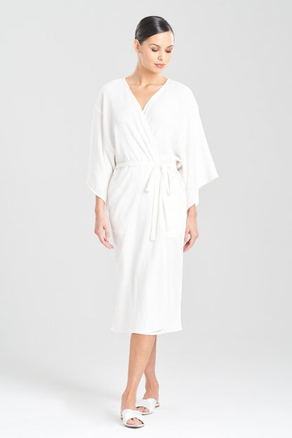 NATORI Buy Onsen Cotton Robe in White Online