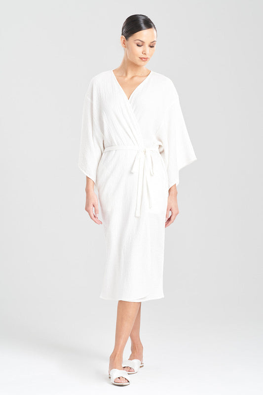 NATORI Buy Onsen Cotton Robe in White Online