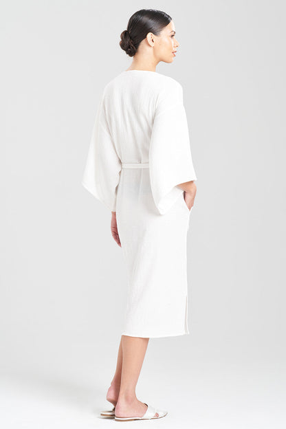 NATORI Buy Onsen Cotton Robe in White Online