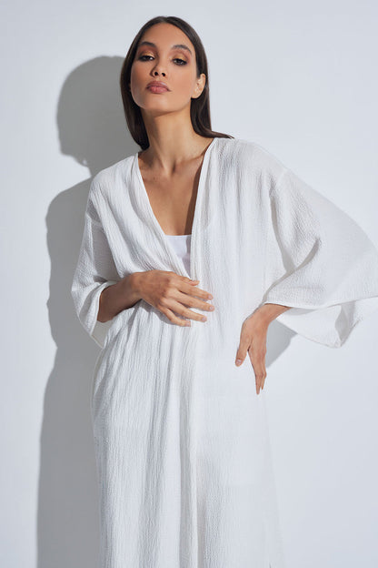NATORI Buy Onsen Cotton Robe in White Online