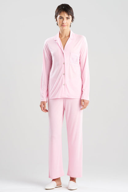 NATORI Shangri-La Embroidered TENCEL™ Notch PJ