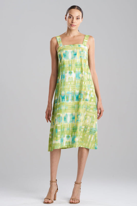 NATORI Plaids Cotton Poplin Sundress