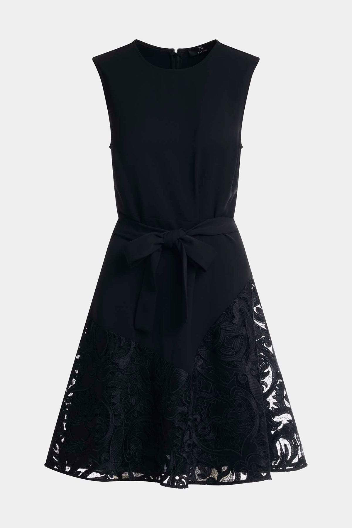 NATORI Suzani Lace Flare Dress