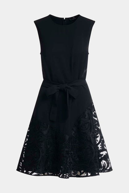 NATORI Suzani Lace Flare Dress