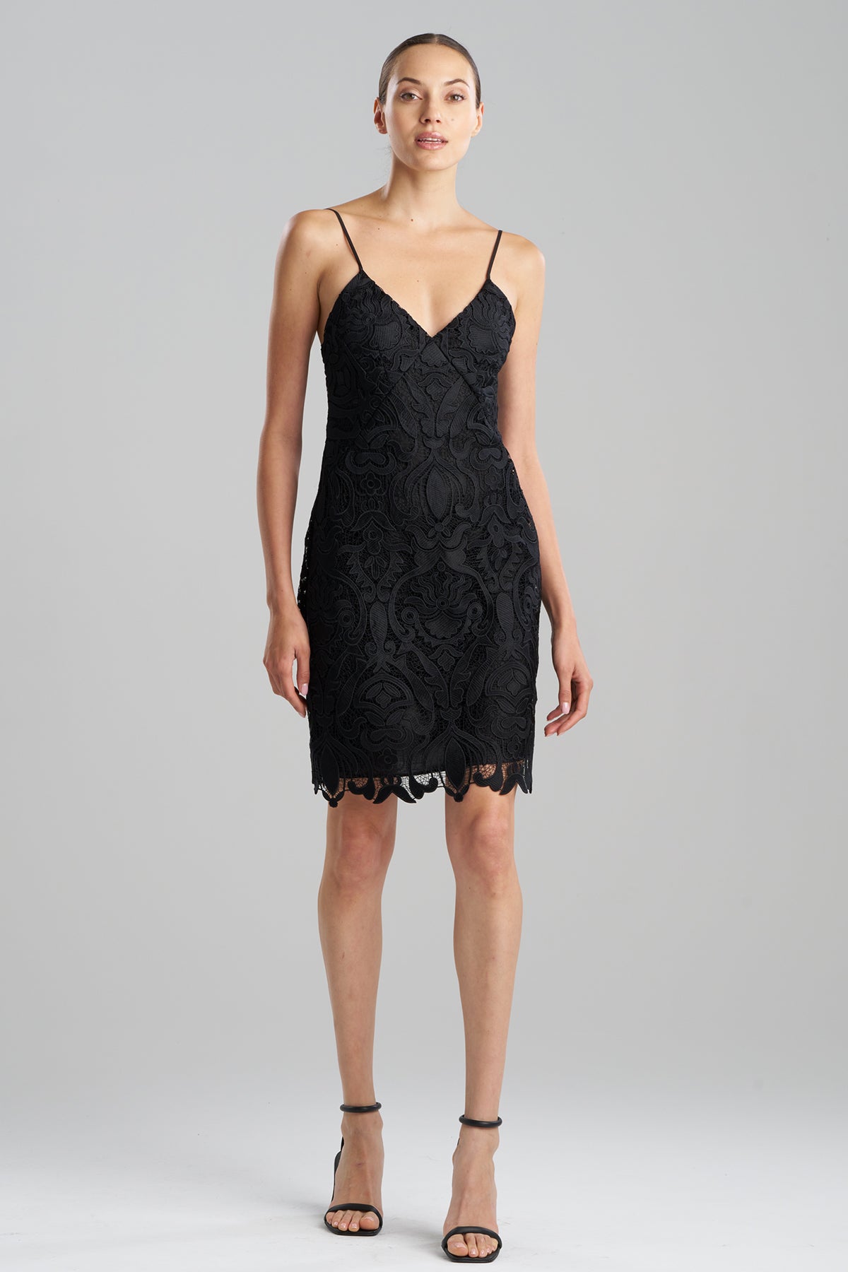 NATORI Suzani Lace Slip Dress