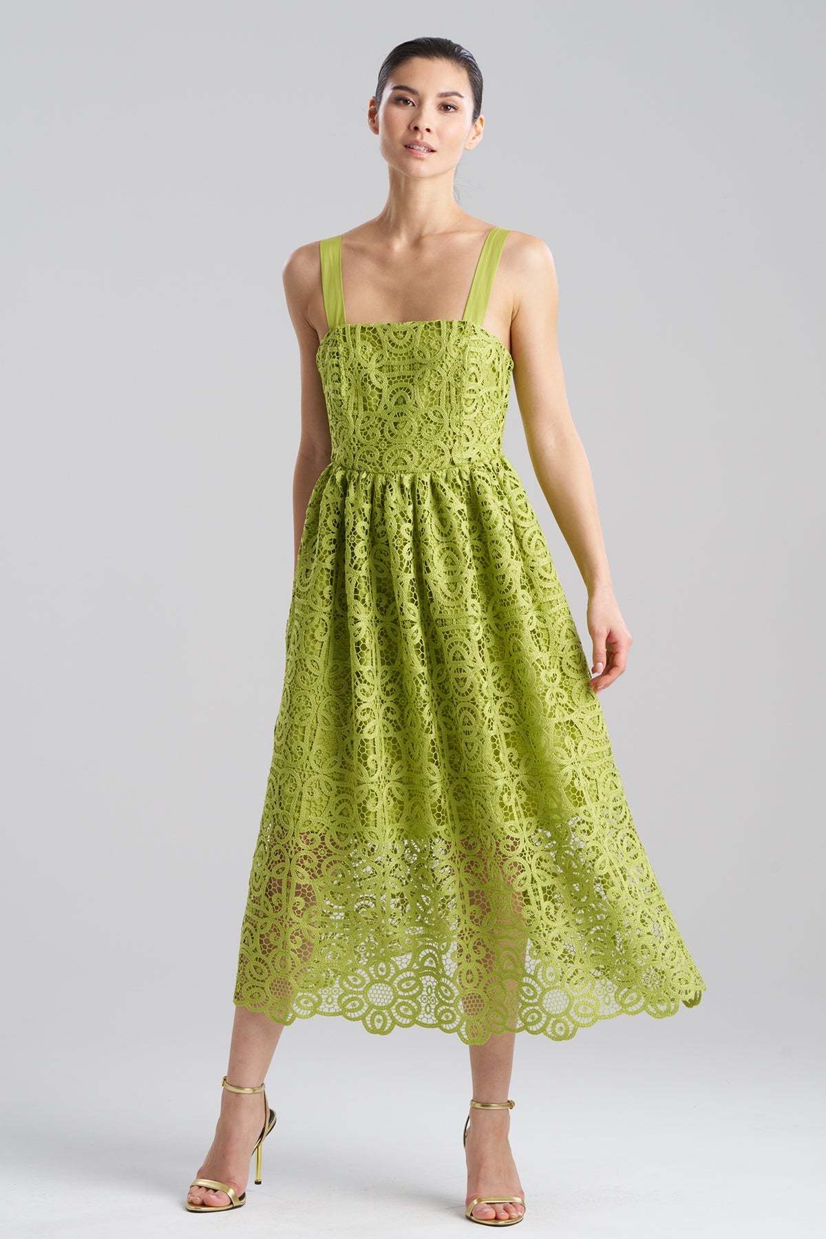 NATORI Raffia Lace Sundress
