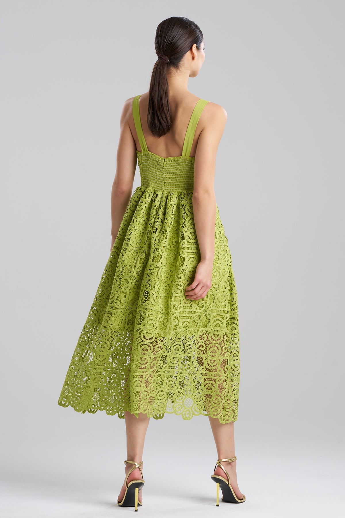 NATORI Raffia Lace Sundress