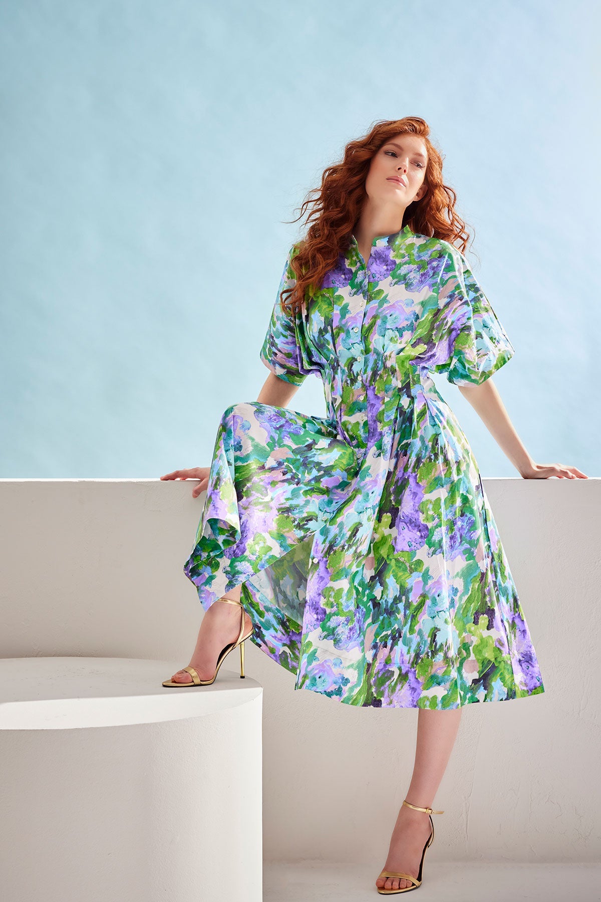 NATORI Ayame Cotton Dress