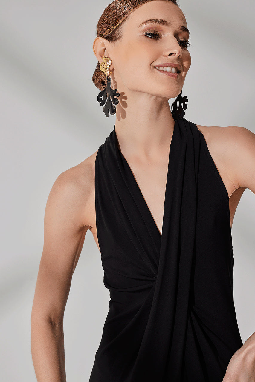 NATORI Buy Matte Jersey Maxi Dress in Black Online