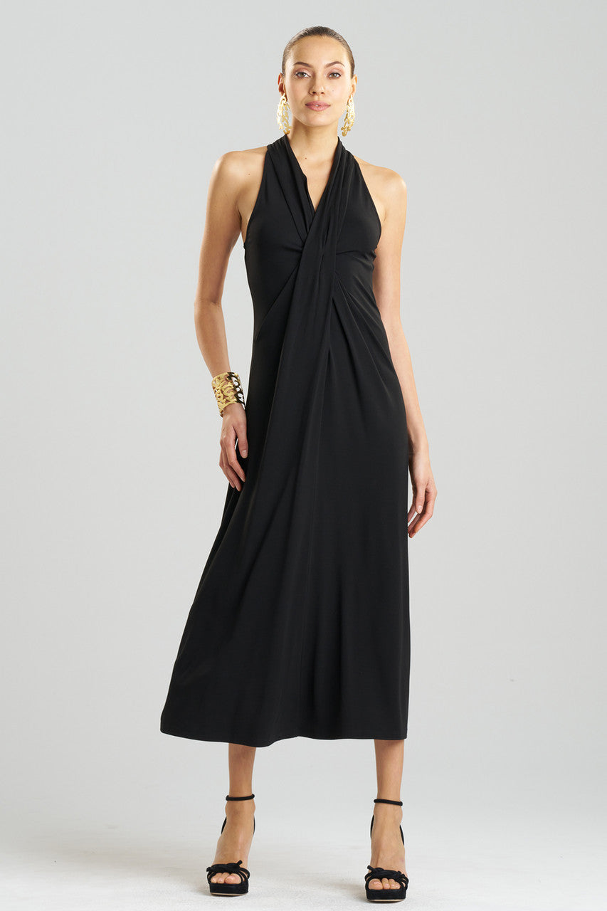 NATORI Buy Matte Jersey Maxi Dress in Black Online