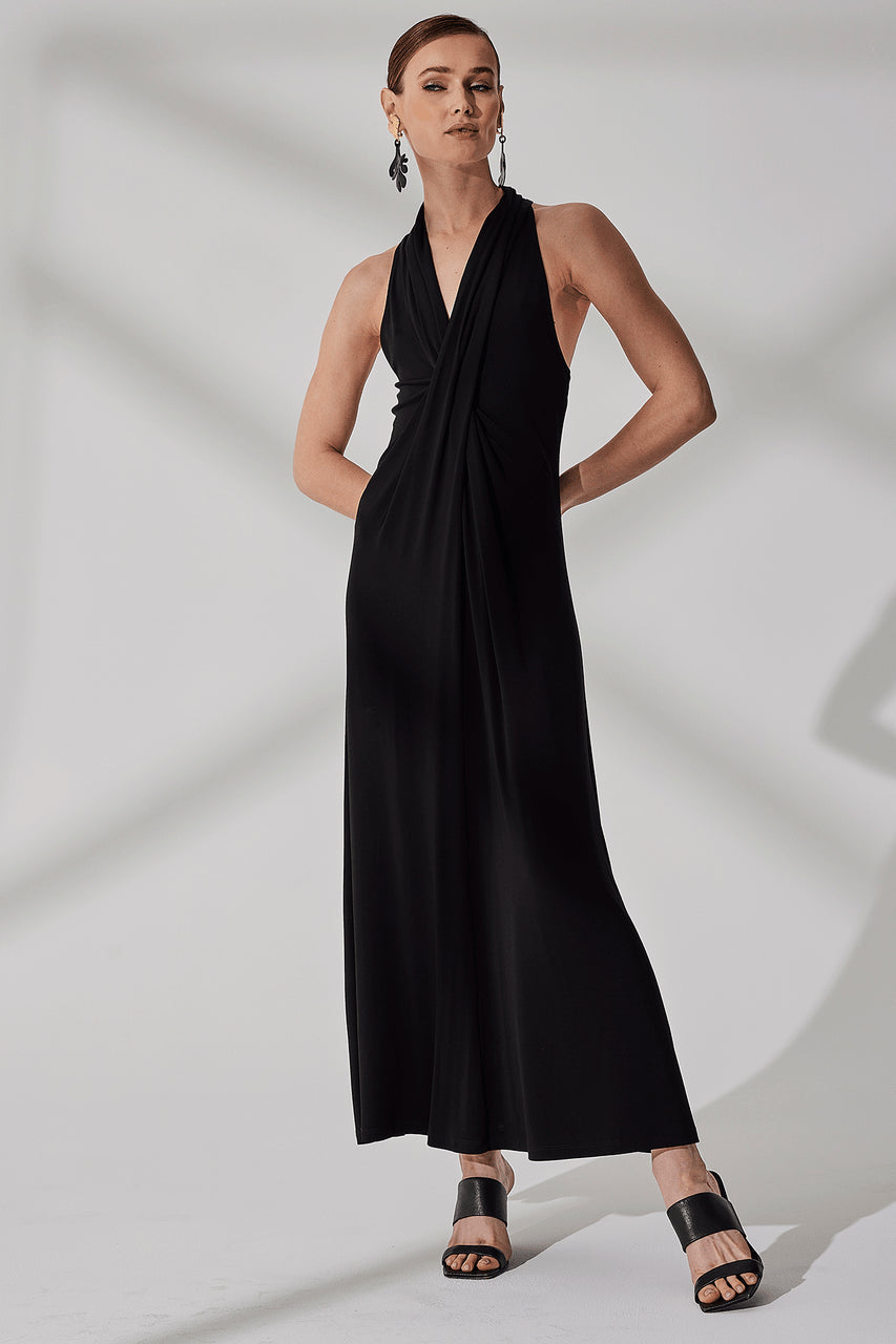 NATORI Buy Matte Jersey Maxi Dress in Black Online