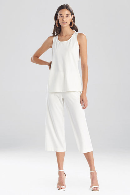 NATORI Buy Light Weight Ponte Tank in Snow Online