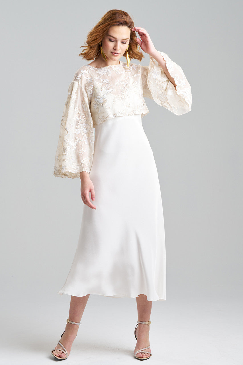 NATORI Buy Couture Piña Embroidered Top in Natural Online
