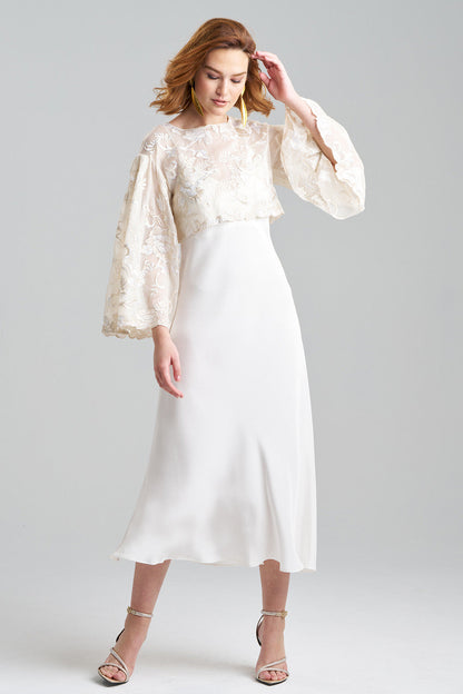 NATORI Buy Couture Piña Embroidered Top in Natural Online