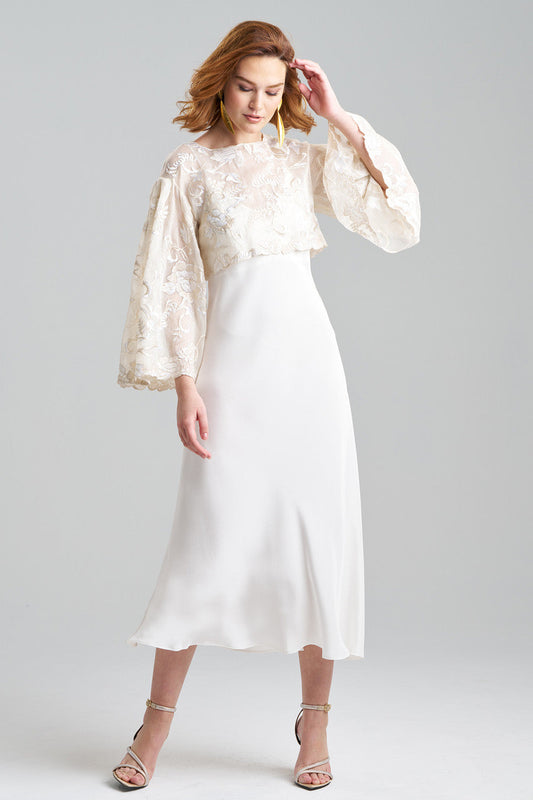 NATORI Buy Couture Piña Embroidered Top in Natural Online