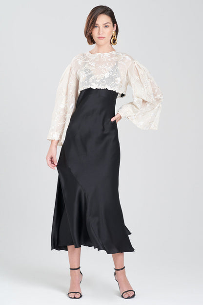 NATORI Buy Couture Piña Embroidered Top in Natural Online