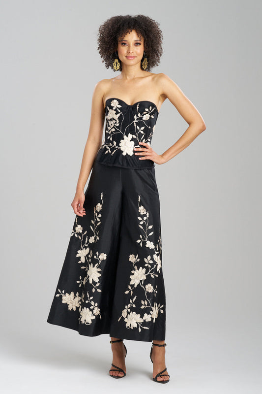 NATORI Buy Couture Floral Embroidered Corset in Black Online