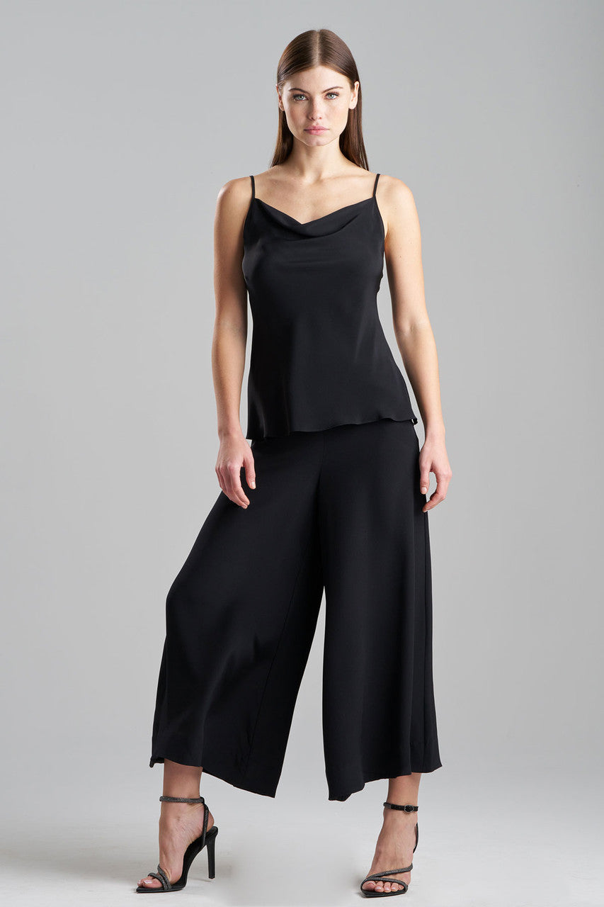 NATORI Buy Couture Silk Crepe Cowl Cami in Black Online