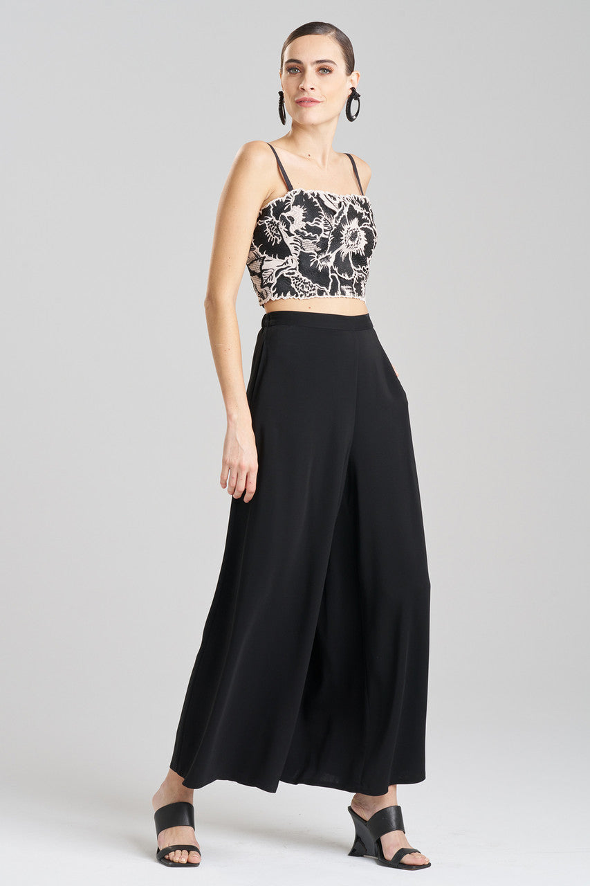 NATORI Buy Cote D'Azur Embroidered Lace Bustier in Cream/Black Online
