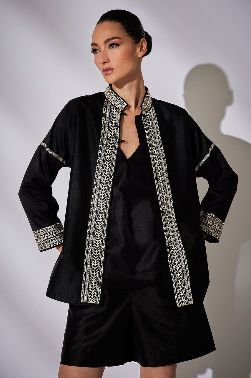NATORI Buy Couture Silk Dupioni Cami in Black Online