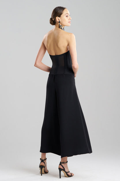 NATORI Buy Floral Beaded Corset in Black Online