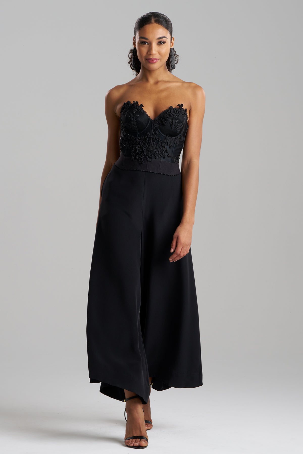NATORI Couture Habotai Embellished Bustier