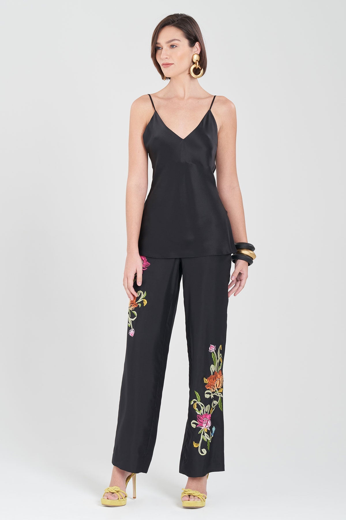 NATORI Key Essentials V-Neck Silk Cami