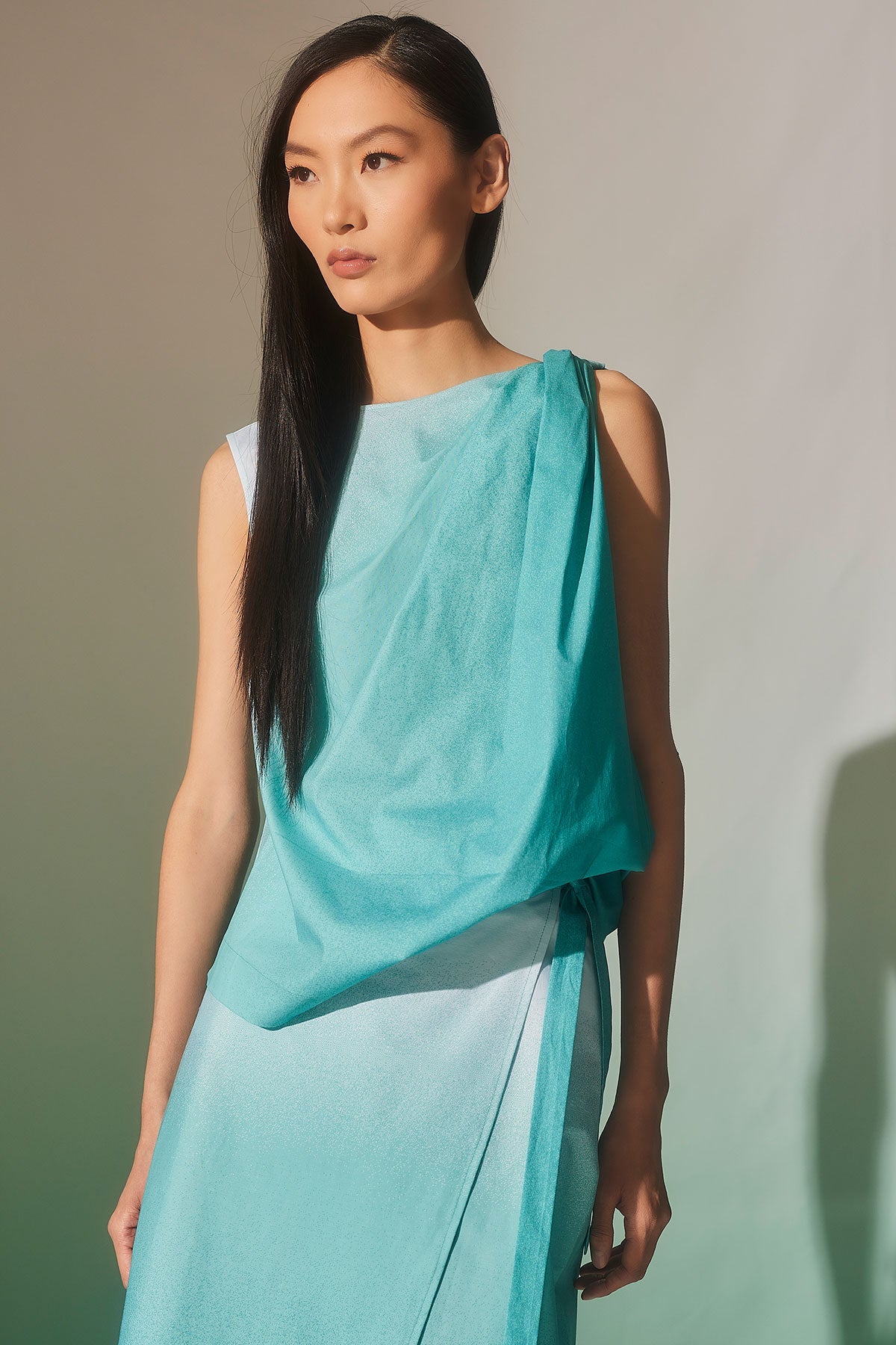 NATORI Akari Cotton Wrap Skirt
