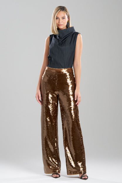 NATORI Buy Paillettes Pants in Brown Online