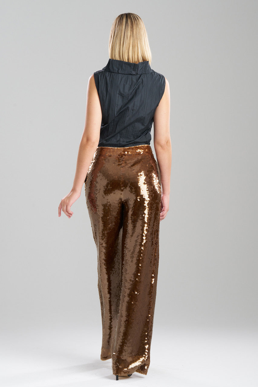 NATORI Buy Paillettes Pants in Brown Online
