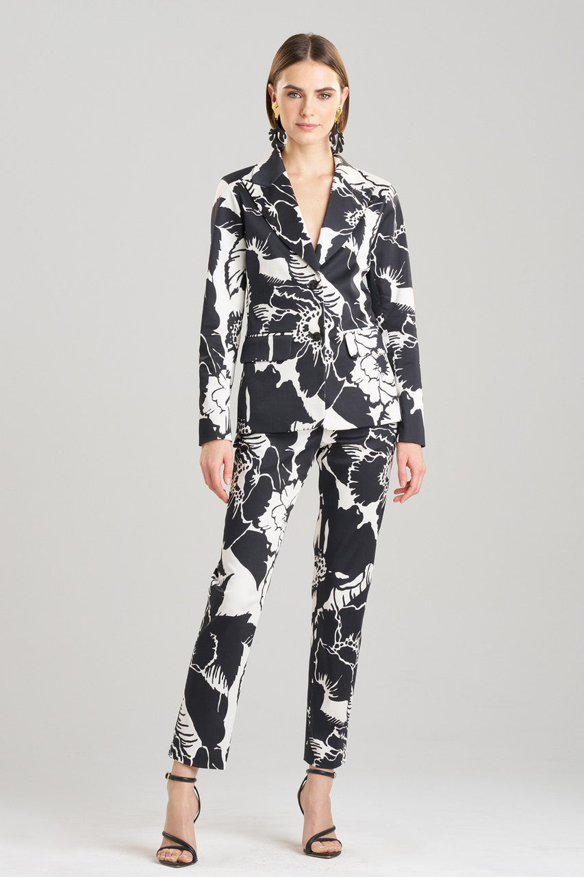 NATORI Buy Cote D'Azur Cotton Chino Jacket in Cream/Black Online