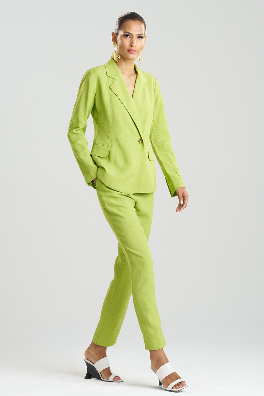 NATORI Buy Linen Jacket in Pear Online