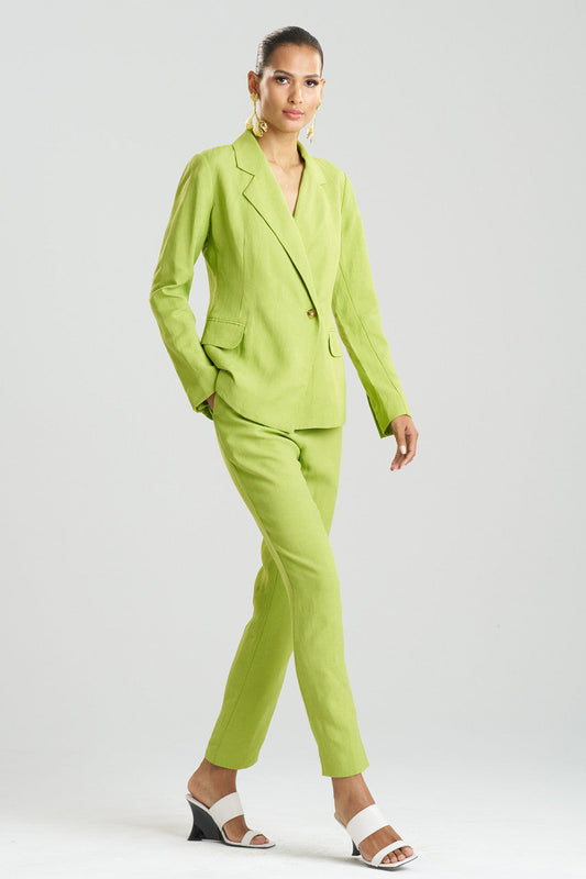 NATORI Buy Linen Jacket in Pear Online