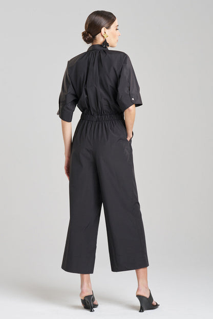 NATORI Buy Techno Poplin Jumpsuit in Black Online