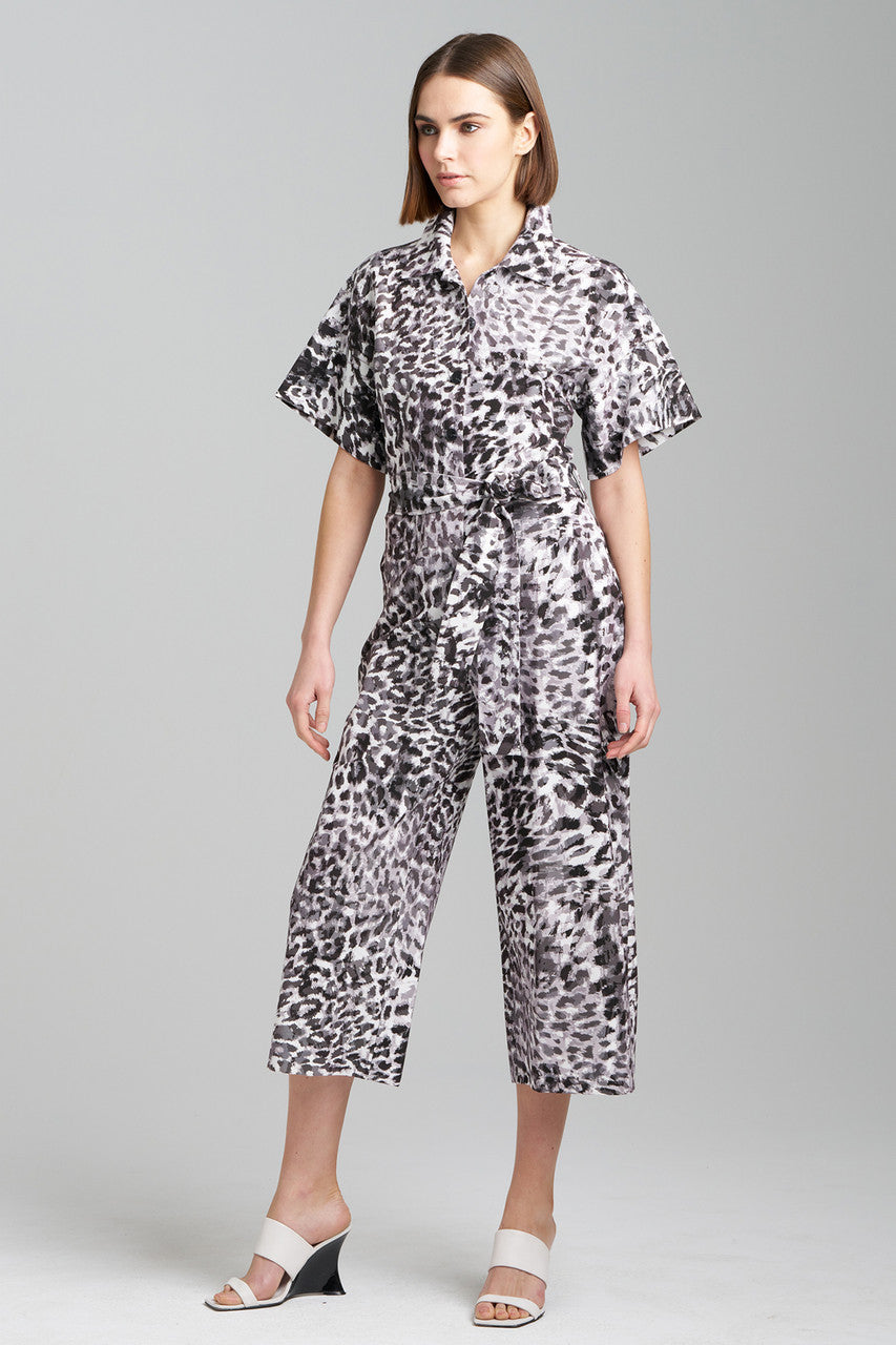 NATORI Buy Ombre Animale Jumpsuit in Black/Grey Combo Online