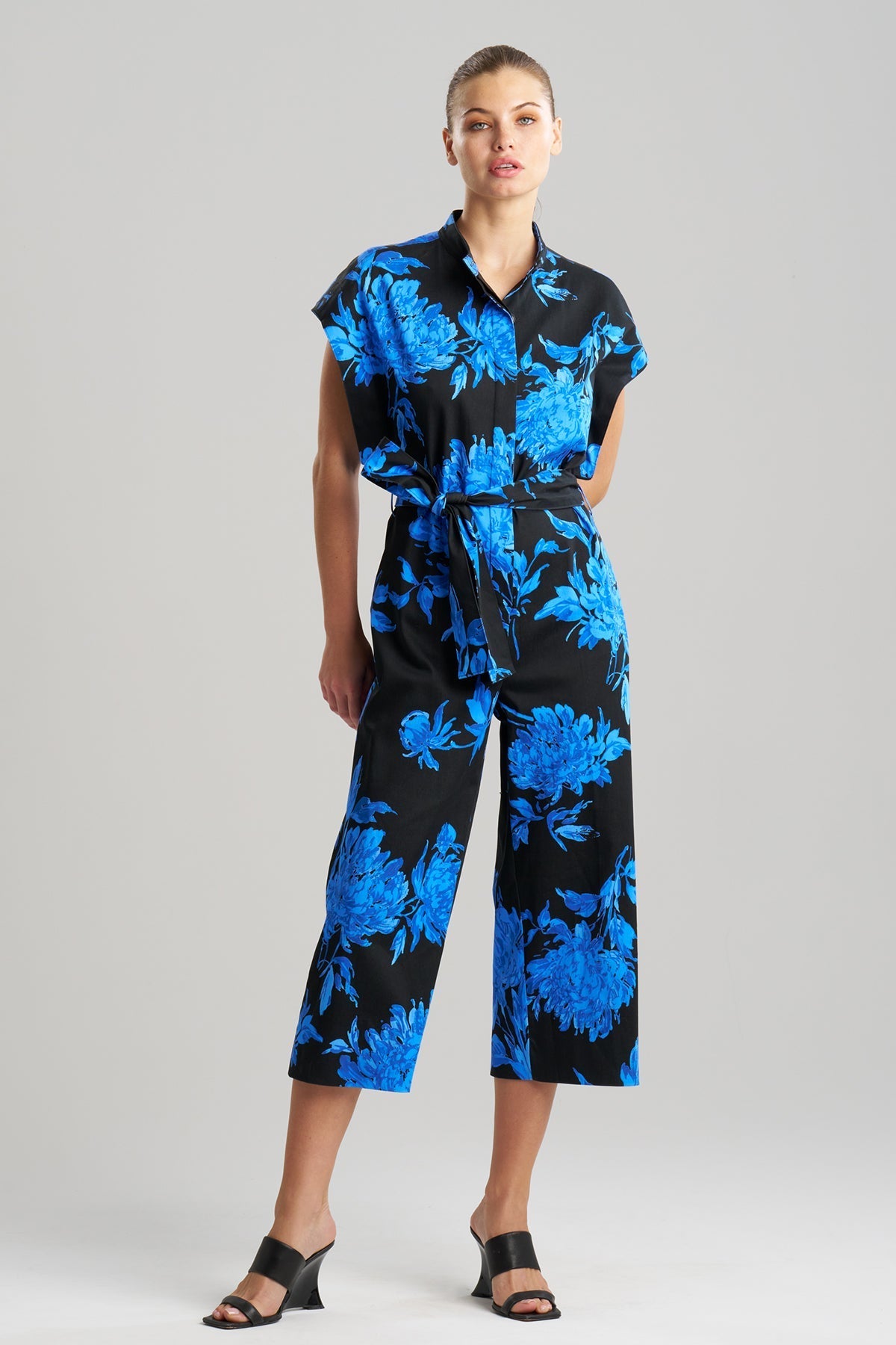 NATORI Buy Miyako Printed Cotton Chino Crop Jumpsuit online