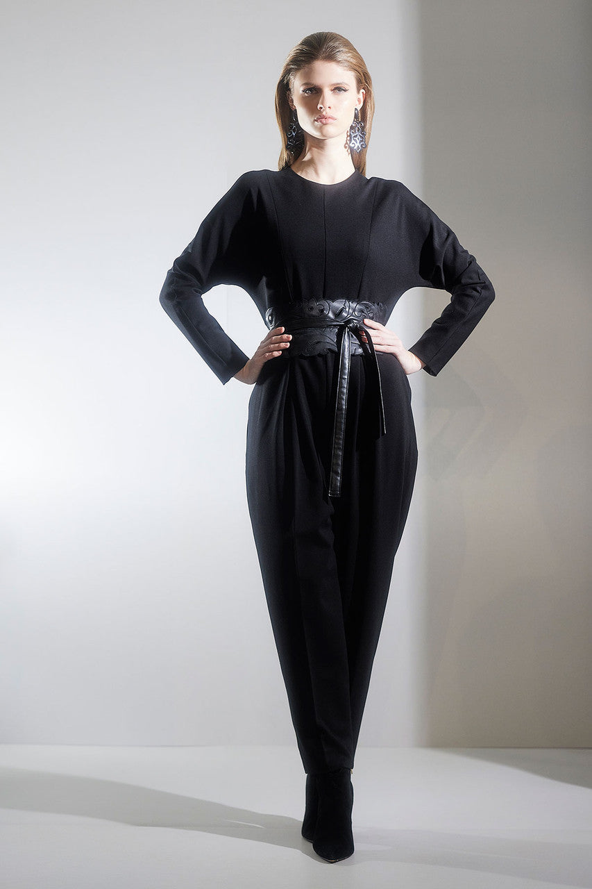 NATORI Buy Compact Knit Jumpsuit in Black Online