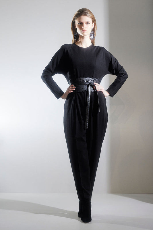 NATORI Buy Compact Knit Jumpsuit in Black Online