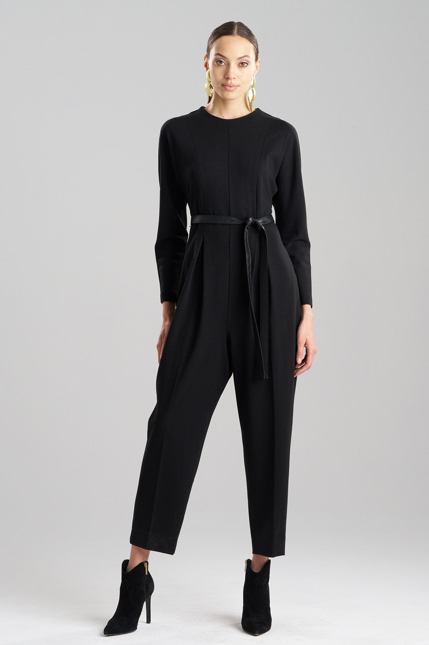 NATORI Buy Compact Knit Jumpsuit in Black Online