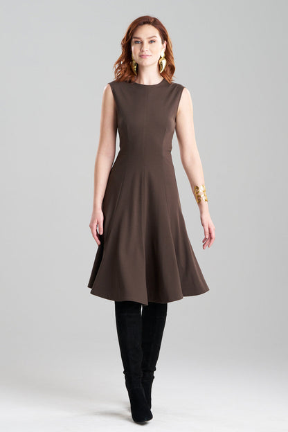 NATORI Buy Compact Knit Midi Dress in Espresso Online