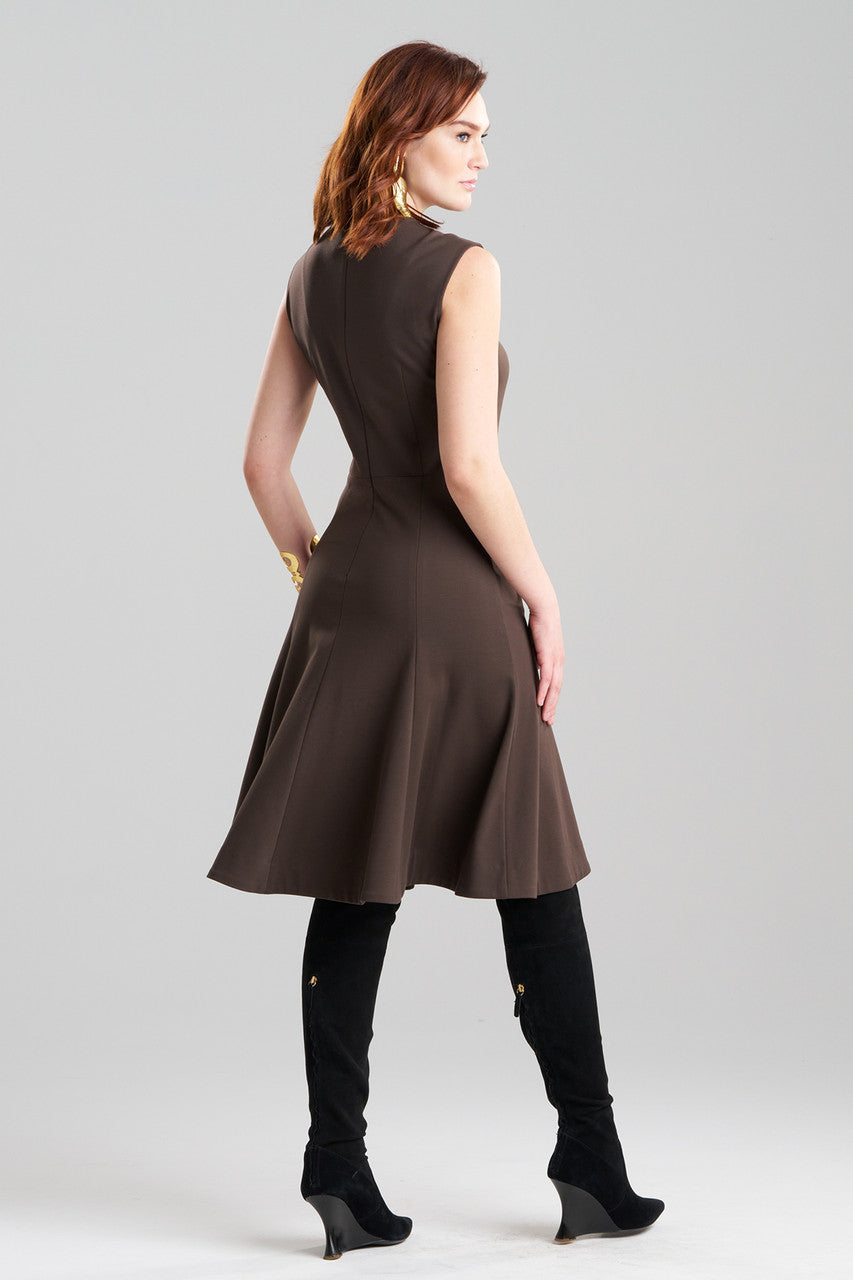 NATORI Buy Compact Knit Midi Dress in Espresso Online