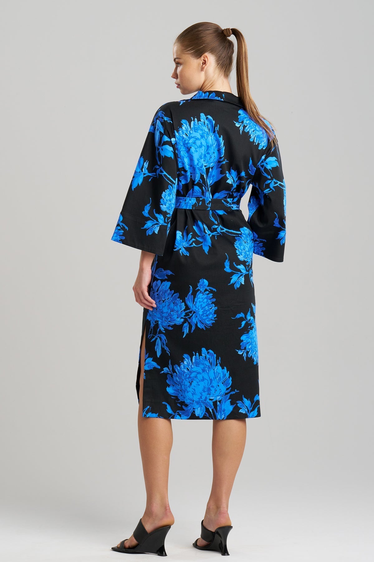 NATORI Buy Miyako Printed Cotton Chino Kimono Shirtdress online