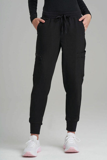 NATORI Buy Women's 12-Pocket Scrub Jogger Pants in Black Online