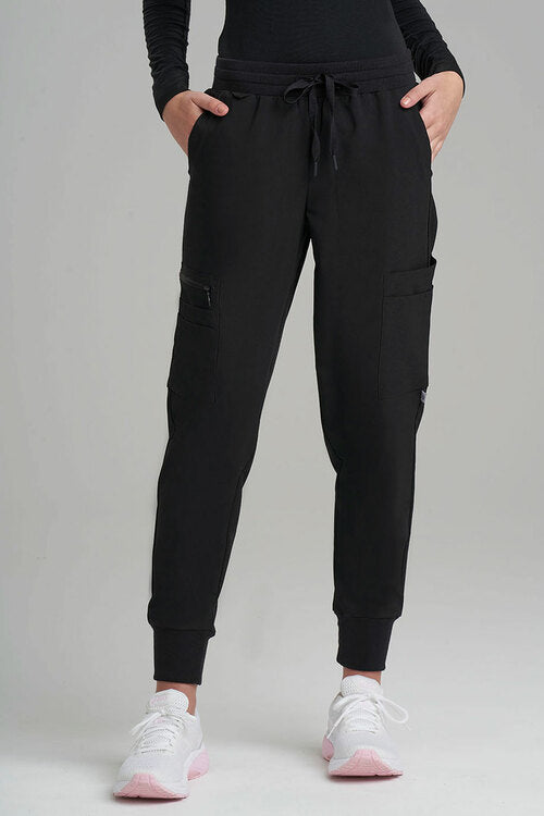 NATORI Buy Women's 12-Pocket Scrub Jogger Pants in Black Online