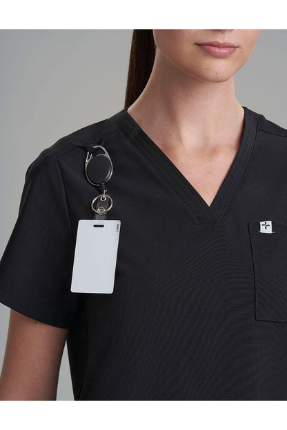 NATORI Buy Women's 3-Pocket V-Neck Scrub Top in Black Online