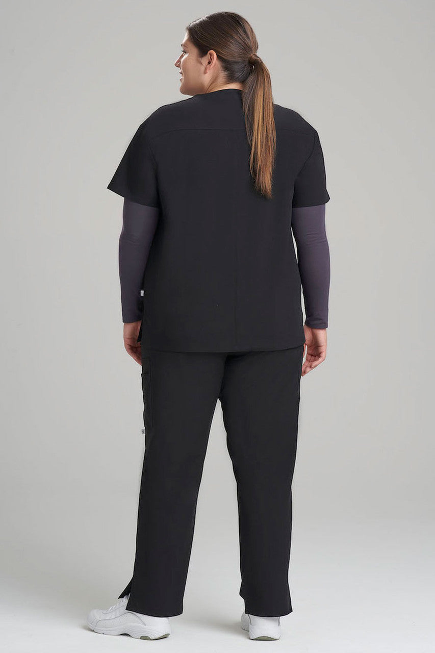 NATORI Buy Women's 3-Pocket V-Neck Scrub Top in Black Online