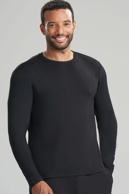NATORI Buy Men's Long Sleeve Underscrub Shirt in Black Online
