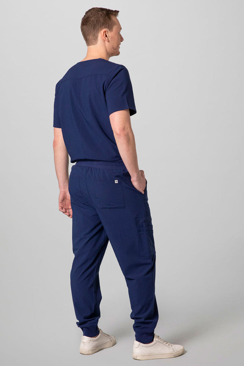 NATORI Buy Men's 2-Pocket V-Neck Scrub Top in Navy Online