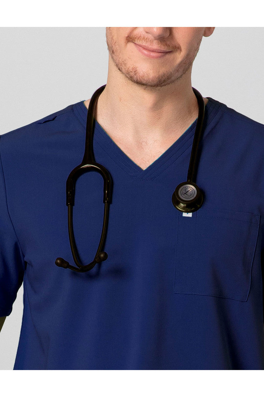 NATORI Buy Men's 2-Pocket V-Neck Scrub Top in Navy Online