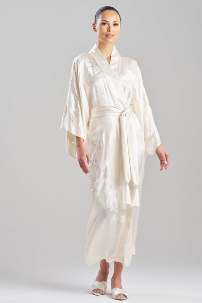 NATORI Bridal's Dream Embroidered Silk Robe